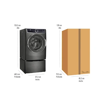 Imagen 3 de Lavadora Electrolux ELFW7537AT de Carga Frontal con Pedestal 21 Kg Color Titanio