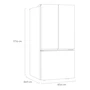 Miniatura de Refrigerador LG French Door 25 Pies Cúbicos Modelo GM65FPP