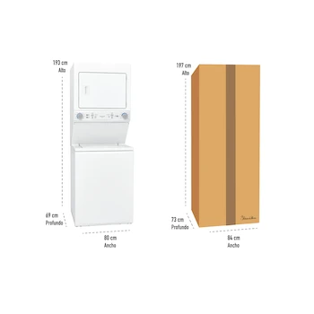 Imagen 3 de Frigidaire FLCG7522AW Centro de Lavado a Gas LP o Natural de Carga Superior y Frontal 20 Kg Blanco