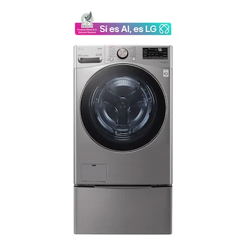 Imagen 1 de Lavadora LG Automática de Carga Frontal 22 Kg Plata Modelo WM22VV2S6GR.WDP6V