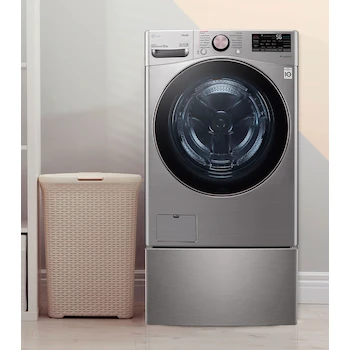 Imagen 4 de Lavadora LG Automática de Carga Frontal 22 Kg Plata Modelo WM22VV2S6GR.WDP6V