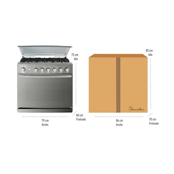 Imagen 3 de Estufa Empotrable Teka EMGG 8660 S RX Acero Inoxidable para Gas LP o Natural