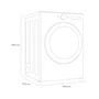 Miniatura de Secadora Eléctrica LG 22 Kg Carga Frontal Modelo DF22VFXS6B Color Plata