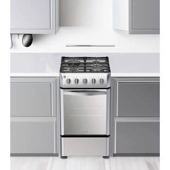 Imagen 2 de Estufa de Piso Whirlpool Xpert Flamma WWR5000S Gas 20" Gris Acero