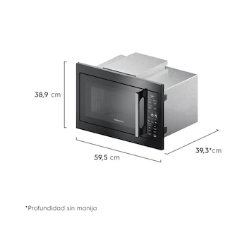 Imagen 3 de Frigidaire Horno de Microondas Empotrable 1.2 Pies Cúbicos Negro Modelo FMTP24G3SXB