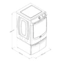 Miniatura de Secadora a Gas Maytag con Pedestal 23 Kg Carga Frontal Modelo CP_7MMGD7020RU