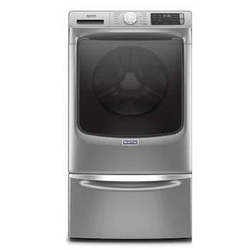 Imagen 1 de Lavadora de Carga Frontal Maytag Modelo 7MMHW6621HC Capacidad 22 kg Color Gris Acero con Pedestal