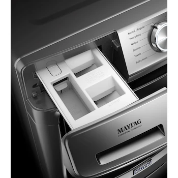 Imagen 3 de Lavadora de Carga Frontal Maytag Modelo 7MMHW6621HC Capacidad 22 kg Color Gris Acero con Pedestal