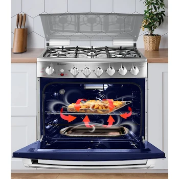 Imagen 4 de Estufa Empotrable Koblenz Praga Gas LP 30" Acero Inoxidable