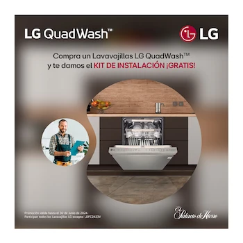 Imagen 2 de Lavavajillas LG Modelo LDP6810BD de 15 Servicios en Color Negro