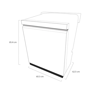 Imagen 4 de Lavavajillas LG Modelo LDP6810BD de 15 Servicios en Color Negro