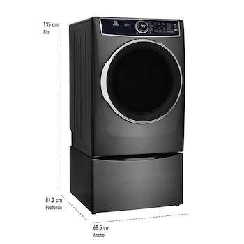 Imagen 3 de Secadora Electrolux ELFG7637AT Gas Natural Carga Frontal 22 Kg Titanium