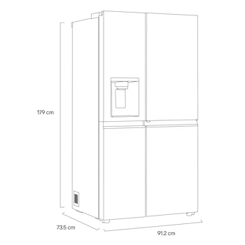 Imagen 4 de Refrigerador LG Door-in-Door Side by Side 22 Pies Cúbicos Modelo VS23JNT
