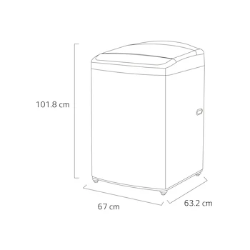 Imagen 3 de Lavadora LG WT19WV6 Carga Superior 19 Kg Blanca