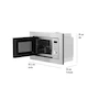 Miniatura de Smeg FMIU020X Horno de Microondas Empotrable 20 Litros Acero Inoxidable