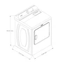 Miniatura de Secadora a Gas Maytag de Carga Frontal Modelo 7MMGD6500RB Capacidad 25 Kg Color Volcano Black