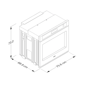 Imagen 3 de KitchenAid KOES530PPS Horno Eléctrico de Pared Sencillo 30" 5 p3 Acabado PrintShield Acero Inoxidable