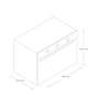 Miniatura de Horno de Gas Empotrable Multifunción con Convección Teka HSF 824 G 60 cm Acero Inoxidable
