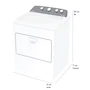 Miniatura de Whirlpool Secadora a Gas Carga Superior 21 Kg Blanca Modelo 7MWGD2040JM