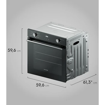 Imagen 3 de Frigidaire Horno Empotrable a Gas FOE2480MHB 24 Pulgadas Acero Inoxidable