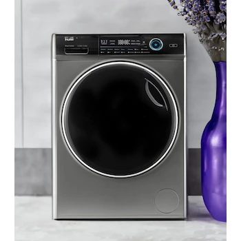 Imagen 2 de Lavasecadora Haier Eléctrica Carga Frontal 12 Kg Lavado 8 Kg Secado Gris Modelo CHAC2186NXGG0