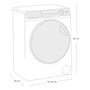 Miniatura de Lavasecadora Haier Eléctrica Carga Frontal 12 Kg Lavado 8 Kg Secado Gris Modelo CHAC2186NXGG0