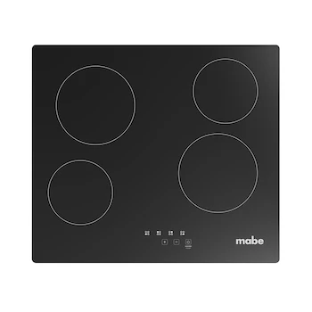 Imagen de referencia para Mabe Parrilla Eléctrica Vitrocerámica Negra de 60 cm con 4 Quemadores Modelo PM6040EVN0