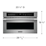 Miniatura de Horno de Microondas Empotrable Frigidaire Professional PMBD3080AF 1.6 Pies Cúbicos Acero Inoxidable