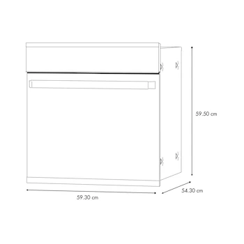 Imagen 3 de Horno Eléctrico GE Profile HGP6065EWAI1 23.6" Acero Inoxidable