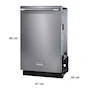 Miniatura de Frigidaire Professional Lavavajillas Empotrable PDSH4816AF 24 Pulgadas 14 Servicios Acero Inoxidable