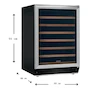 Miniatura de Frigidaire Gallery FGWC5233TS Enfriador de Vinos de Acero Inoxidable para 52 Botellas