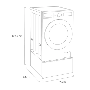 Imagen 4 de Lavadora Automática LG de Carga Frontal 20 Kg Modelo WM20EGNTS6