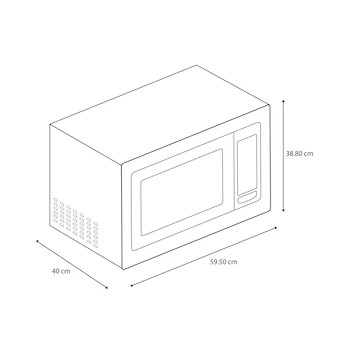 Imagen 3 de Horno de Microondas de Encimera GE Profile 1.1 Pies Cúbicos Acero Inoxidable Modelo PEB110SFSS