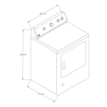 Imagen 5 de Secadora a Gas Maytag Carga Frontal 19 Kg Blanca 7MMGDC300DW