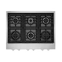 Miniatura de KitchenAid KCGC506JSS Parrilla de Gas de 36 Pulgadas con 6 Quemadores en Acero Inoxidable