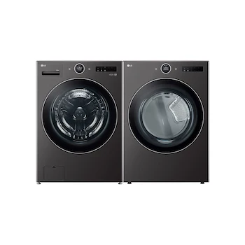 Imagen de referencia para Combo de Lavadora y Secadora Eléctrica LG de Carga Frontal con Capacidad de 25 Kg para Lavado y 22 Kg para Secado Modelo WM25BFXS.DF22BFX Color Grafito