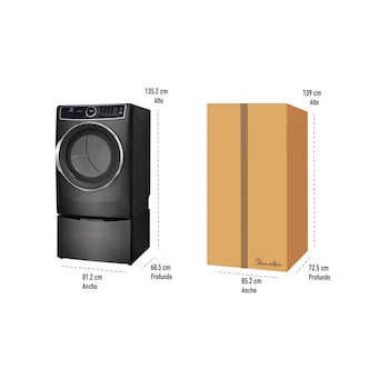 Imagen 3 de Secadora Electrolux ELFG7637AT Perfect Steam a Gas Frontal 21 Kg Titanio