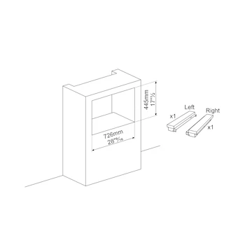 Imagen 4 de Kit de Recorte de Acero Inoxidable para Horno de Microondas Smeg KIT330X de 30 Pulgadas