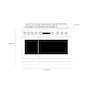 Miniatura de Estufa de Piso Dual Monogram ZDP486NDTSS Gas LP 48 Pulgadas Acero Inoxidable