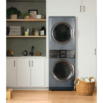 Imagen 2 de Electrolux Lavasecadora Eléctrica 21 Kg Laundry Tower Serie 600 Carga Frontal ELTE7600AT Gris Titanio