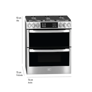 Imagen 3 de Estufa Mabe IO950FS0 30" Acero Inoxidable Doble Horno
