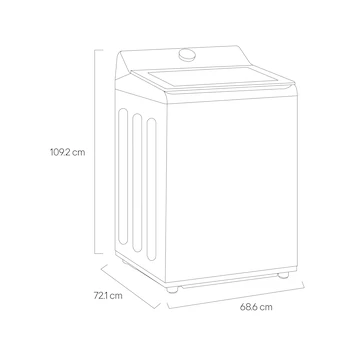 Imagen 4 de Lavadora Automática LG WT25PBTX6 Carga Superior 25 kg Black Steel