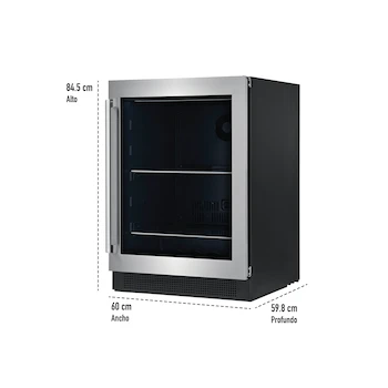 Imagen 3 de Centro de Bebidas Bajo Mostrador Electrolux EI24BC15VS de 24 Pulgadas en Acero Inoxidable con Capacidad de 5.1 Pies Cúbicos
