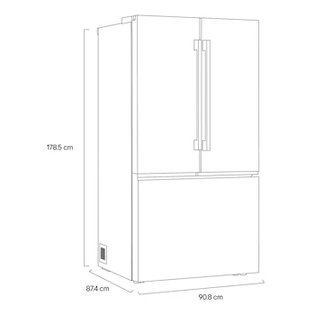 Imagen 4 de Refrigerador LG French Door 32 Pies Cúbicos Modelo GM90HIP