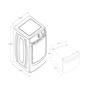 Miniatura de Secadora Maytag 7MMGD6630HC Carga Frontal a Gas 22 kg Gris Acero con Pedestal