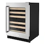 Miniatura de KitchenAid KUWR214KSB 24" Undercounter Wine Cellar Black Stainless Steel 46 Bottle Capacity