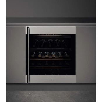 Imagen 2 de Smeg CVIU338RX1 Cava de Vinos Empotrable 38 Botellas Acero Inoxidable