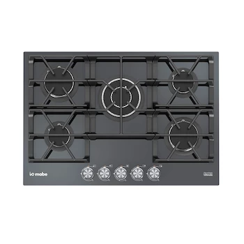 Imagen 1 de Parrilla de Gas LP IO Mabe IO75BG0 Negra 5 Quemadores Acero Inoxidable 76 cm