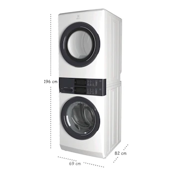 Imagen 3 de Lavadora y Secadora Eléctrica Electrolux ELTE7600AT Serie 600 Color Titanio Capacidad 4.5 Pies Cúbicos Unidad Todo en Uno