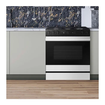 Imagen 2 de Estufa de Piso Samsung Bespoke NSG6DB850012AX Gas LP 30" Blanca